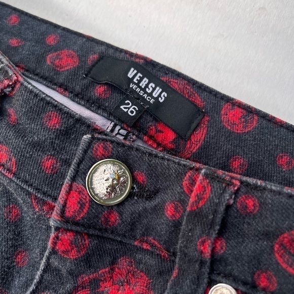 Versus versace jeans size 26 faded black and red - Picture 9 of 13
